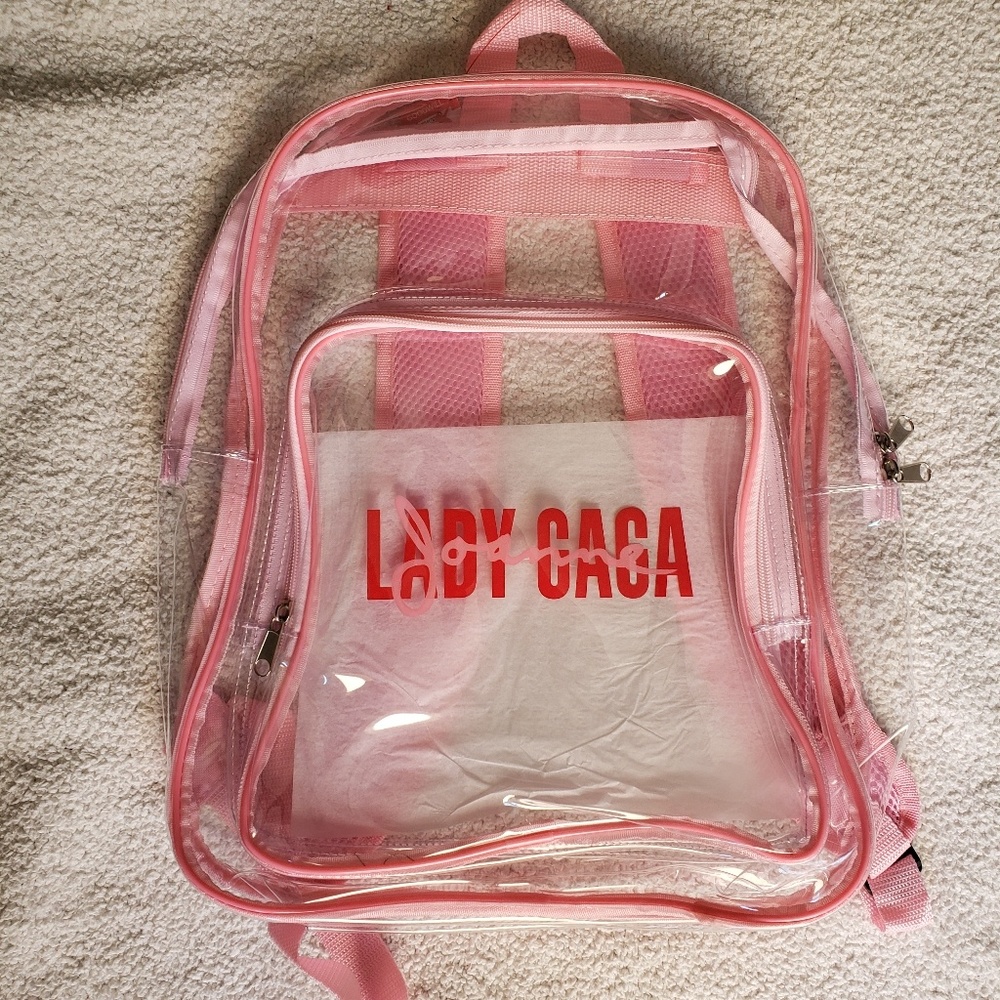 New! Lady Gaga Joanne Clear backpack